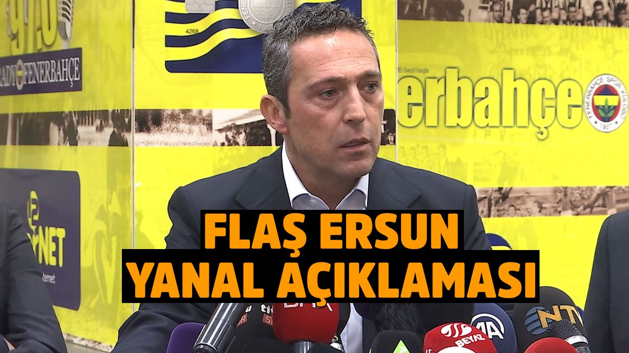 Ali Koç'tan Ersun Yanal açıklaması Ersun Yanal istifa edecek mi