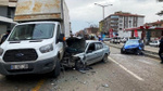 Ankara'da iki otomobil kafa kafaya çarpıştı! 5 yaralı