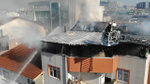 Kocaeli'de 3 katlı binanın çatı katında yangın!