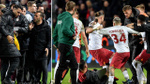 Galatasaray-Sparta Prag maçında son düdük çaldı, ortalık karıştı! Futbolcular birbirine girdi, Okan Buruk kırmızı kart gördü