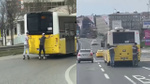 İstanbul'da patenli gençlerden tehlikeli yolculuk! İETT otobüslerine tutunarak gittiler