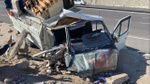 Amasya'da kamyonetin tekeri patladı! Can pazarı yaşandı