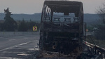 Adana'da yolcu otobüsünde yangın! 29 yolcu tahliye edildi