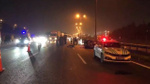 TEM'de feci kaza: Otomobil yayalara çarptı! 5 kişi hayatını kaybetti