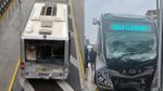Avcılar’da iki metrobüs çarpıştı