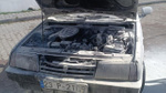 Bolu'da park halindeki araç aniden alev aldı!