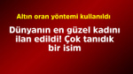 Dünyanın en güzel kadını ilan edildi! Altın oran kullanıldı. Tanıdık bir isim