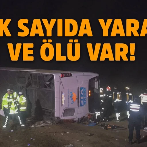 Aksaray Da Yolcu Otobusunun Devrilmesi Sonucu 1 Kisi Oldu 20 Kisi Yaralandi