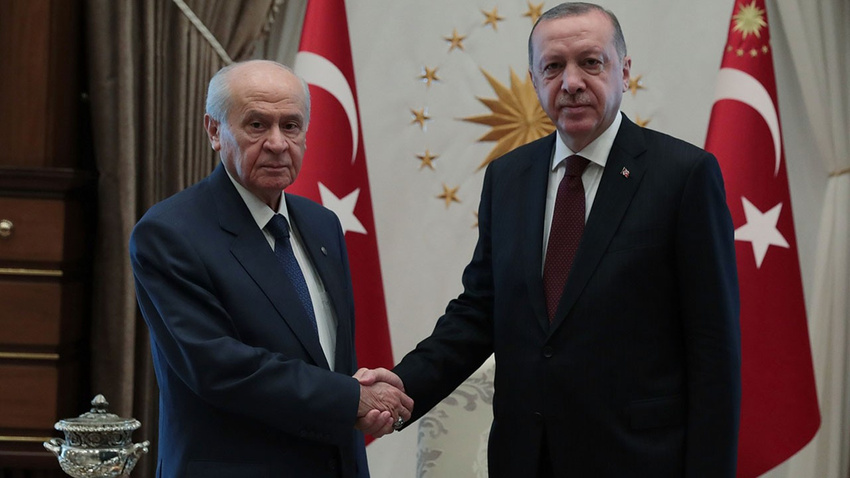 Erdoğan-Bahçeli zirvesi sona erdi