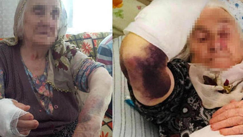 Gelin dehşeti! 92 yaşındaki kayınvalidesine sopayla saldırdı