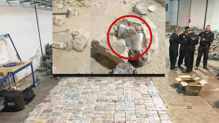 Çekiçle kıra kıra ortaya çıkardılar!.. 785 kilo!