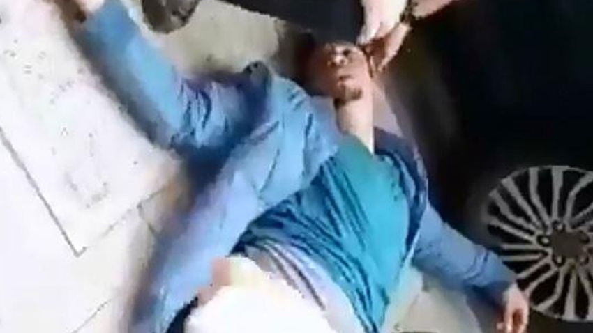 Eşi ve çocuğunun gözü önünde darp ettiler