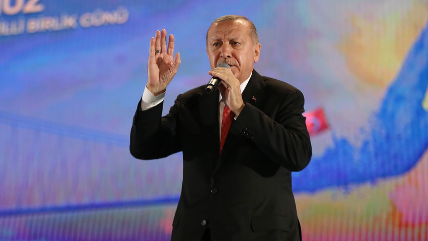 Erdoğan: Müptezeller Türkiye'yi ele geçiremeyecekler