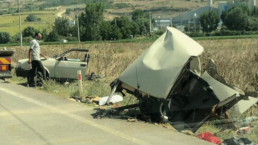 İkiye bölündü! Burnu bile kanamadı