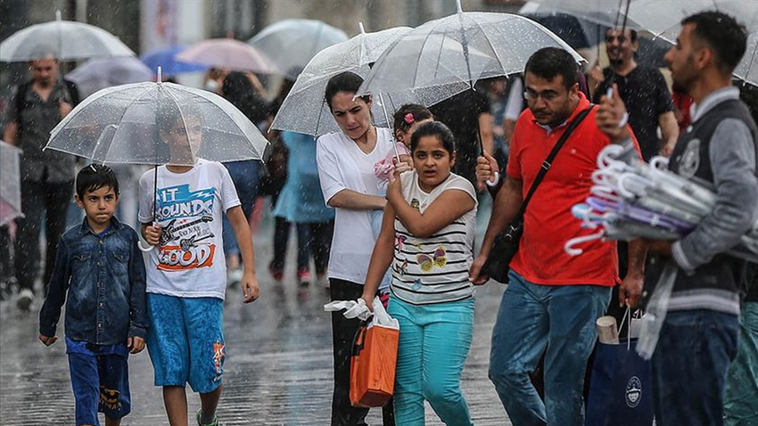 Meteoroloji bölge bölge uyardı: Yağışlı havaya dikkat!