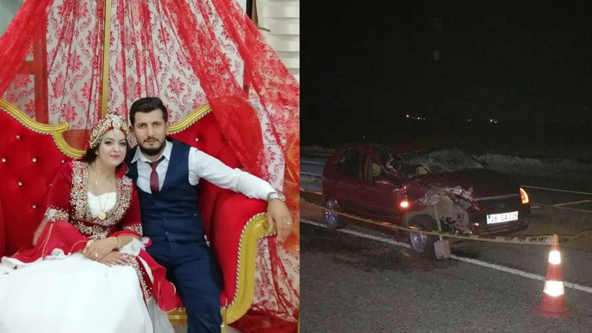 Balayı dönüşü kaza: Gelin hayatını kaybetti, damat yaralı