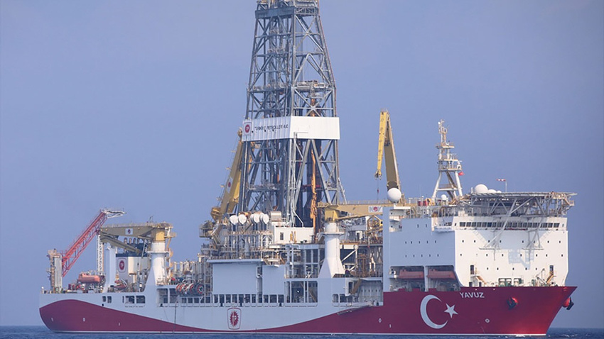 Yavuz gemisi, Doğu Akdeniz'de sondaja başladı