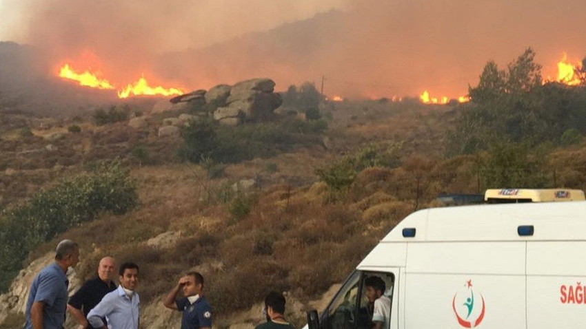 Marmara Adası'ndaki yangın kontrol altına alındı