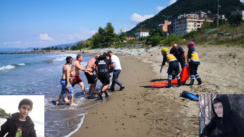 Sürmene'de boğulma tehlikesi geçiren 2 kardeş kurtarılamadı