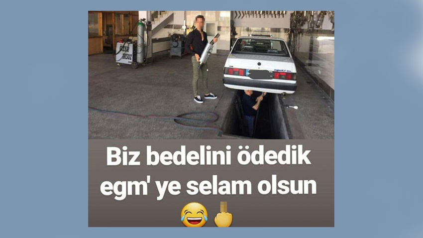 EGM'ye selam olsun dedi, bu emojiyi paylaştı