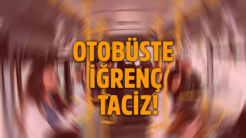 Otobüs tacizcisini kamera ele verdi