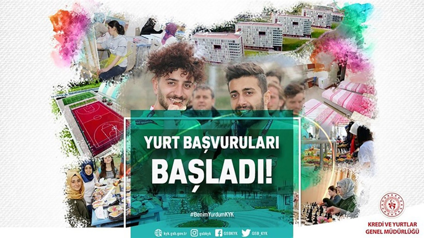 Yurt başvuruları başladı