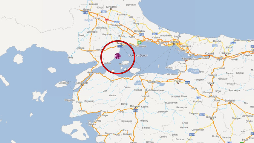Marmara'da deprem!
