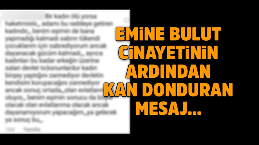 "Benim eşimin sonucu da böyle olacak"