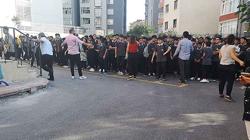Sancaktepe'de okulda yangın!