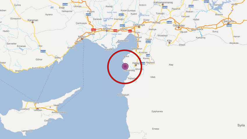Akdeniz'de deprem!