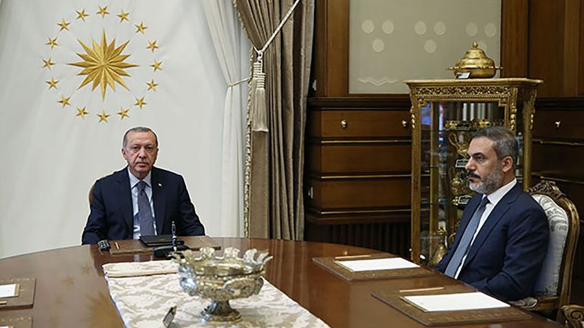 Cumhurbaşkanı Erdoğan Hakan Fidan'ı kabul etti