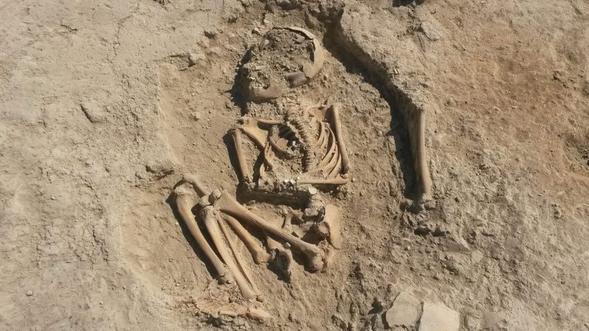 Arslantepe’de 5 bin 700 yıllık çocuk iskeleti bulundu