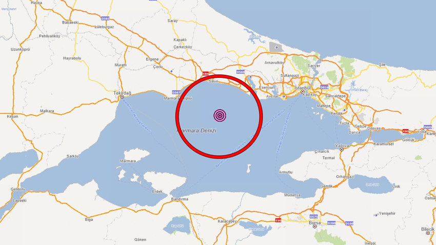 Marmara Denizi'nde deprem!