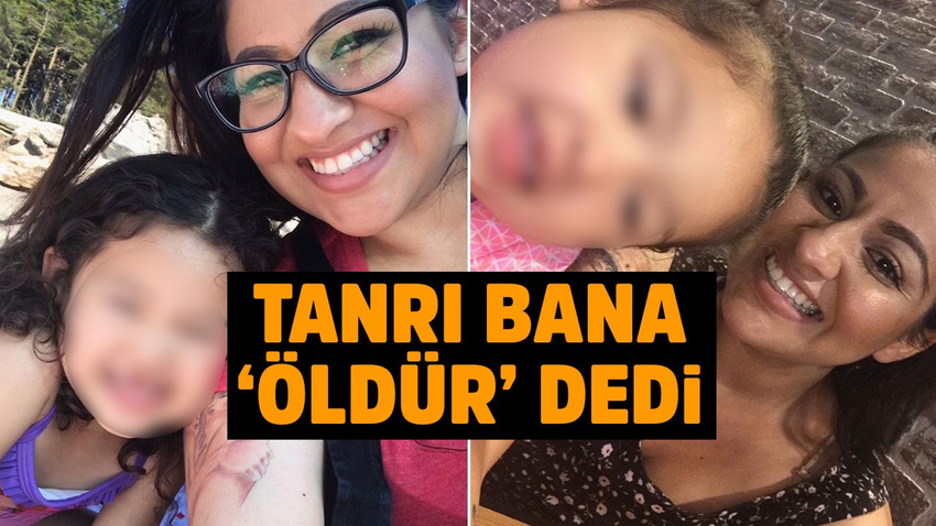 Kızının gözü önünde karısının kafasını kesti!