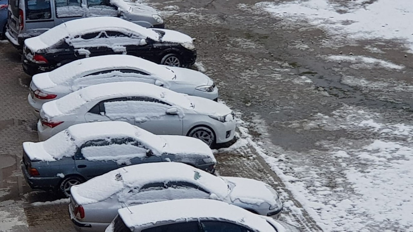 Erzurum sabaha böyle uyandı