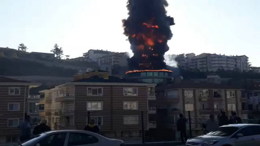 Başkent'te korkutan yangın!
