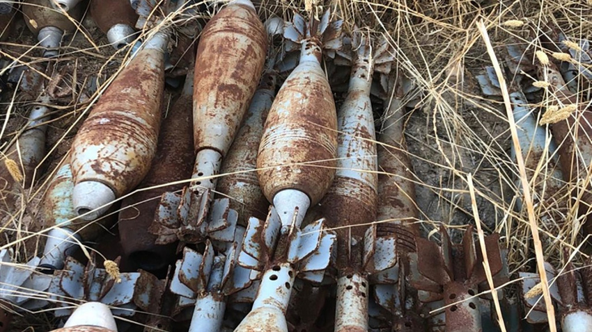 Tel Abyad'da 285 ağır silah mühimmatı ele geçirildi