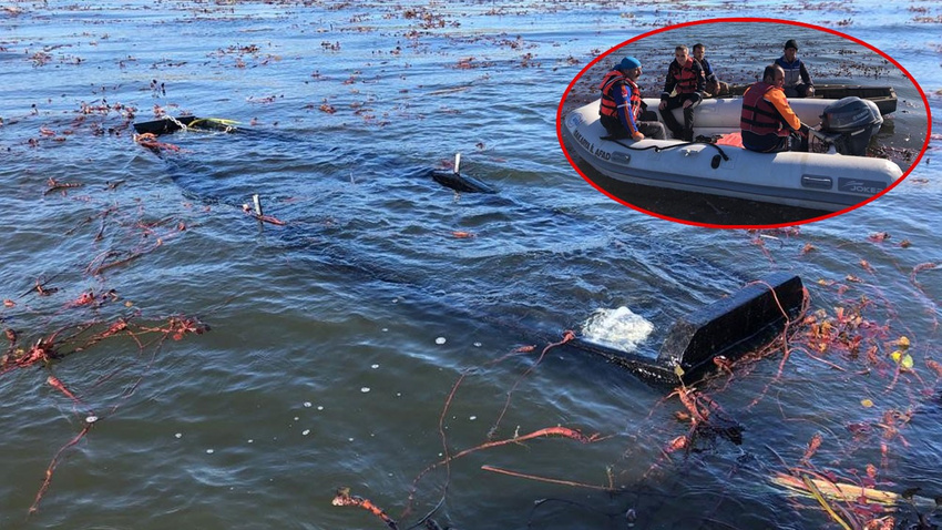 Sakarya'da gençlerin bindiği sandal alabora oldu