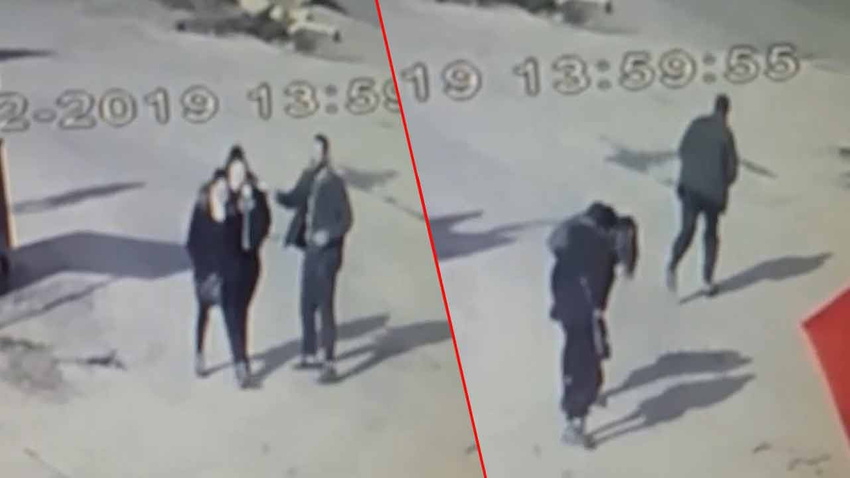 Dehşet anları kamerada! Kimyasal maddeyle saldırdı