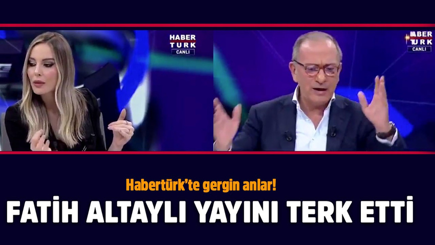Fatih Altaylı stüdyoyu terk etti!