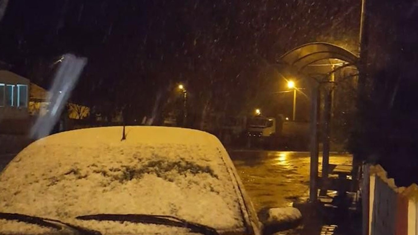 Yer: Edirne, sınır köyler beyaza büründü