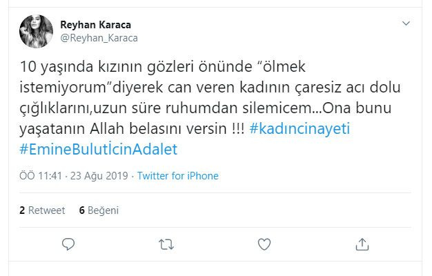 Ünlü isimlerden Emine Bulut tepkisi - Sayfa 1