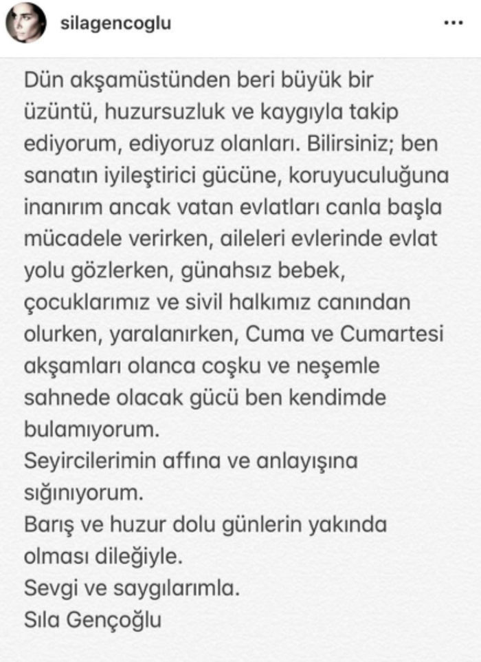 sila gençoğlu konser iptal ile ilgili görsel sonucu