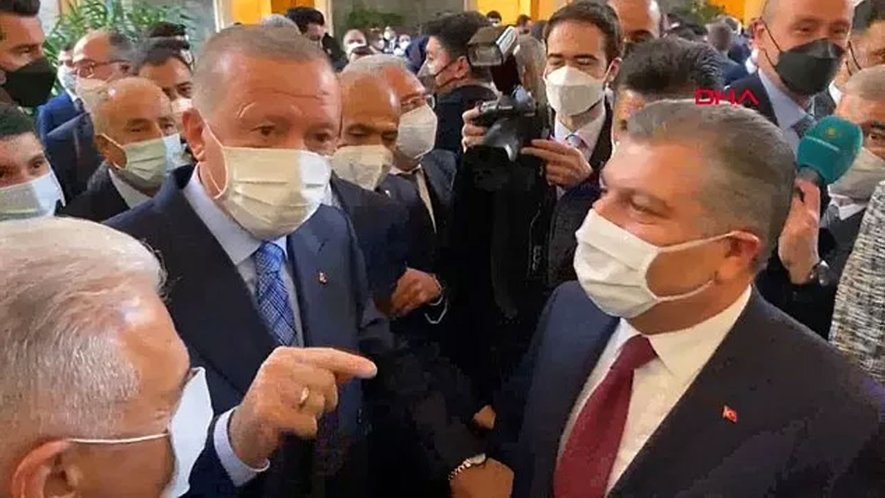 Erdoğan ile Bakan Koca arasında gülümseten diyalog