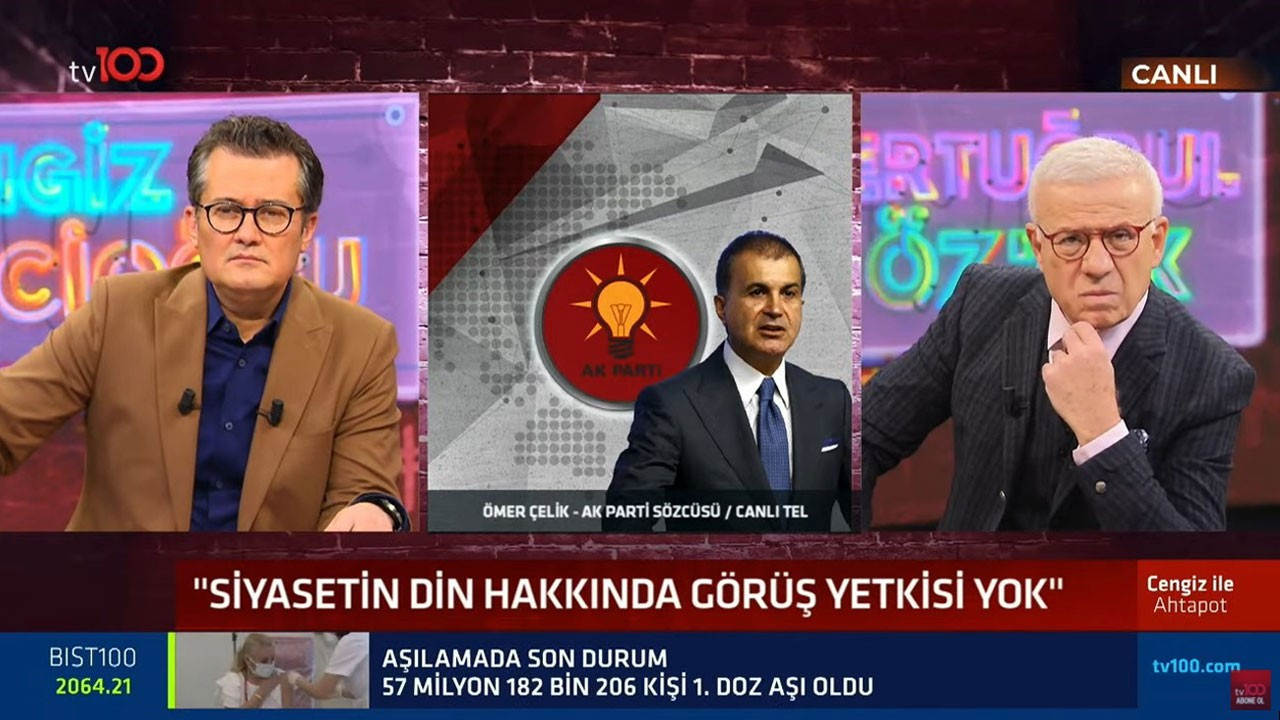 Ömer Çelik'ten TV100 yayınıda Enes Kara açıklaması