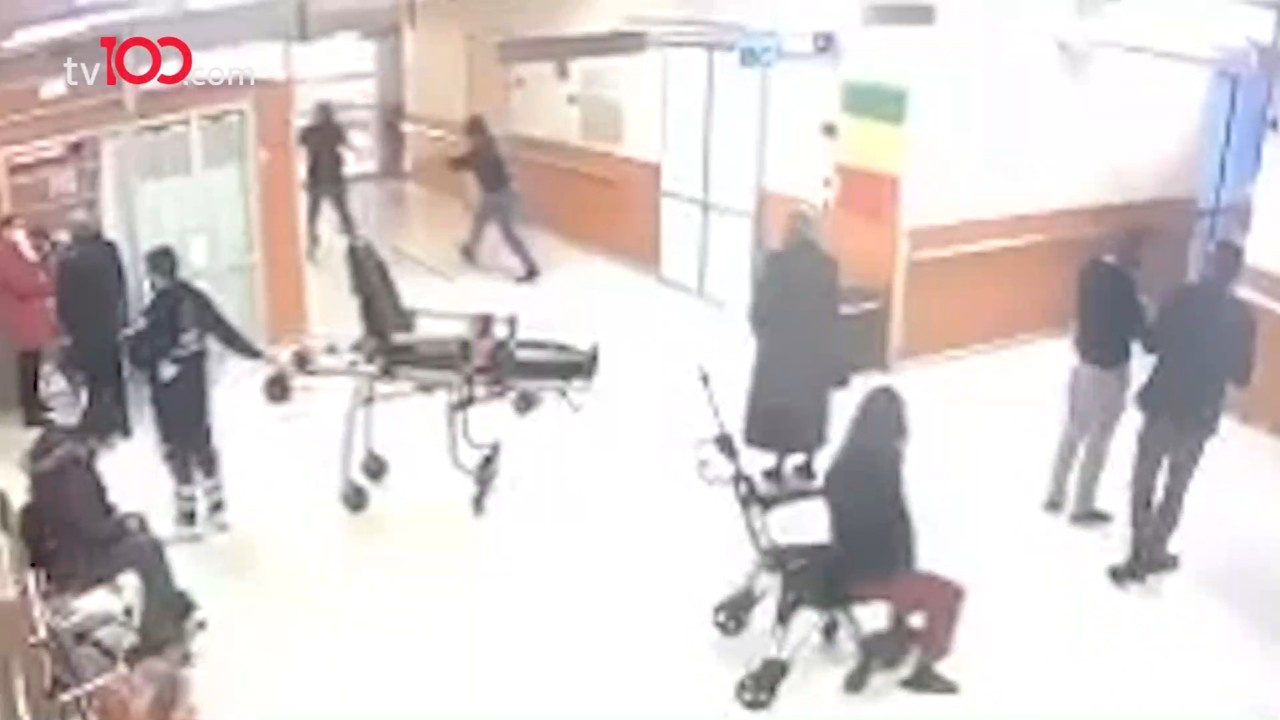 Hastanede cinayet anları kamerada!