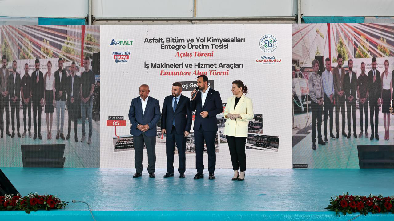 Arnavutköy’e 400 ton kapasiteli asfalt üretim tesisi! ARFALT Asfalt açıldı