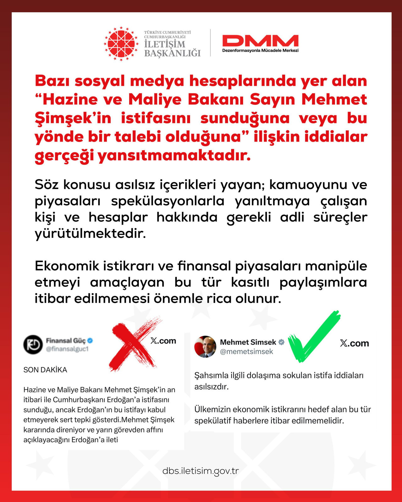 Bakan Şimşek ile ilgili asılsız iddiaların ardından DMM'den açıklama: "Adli süreç başlatıldı"